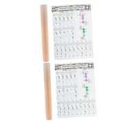 HEMOTON 2pcs Clarinet Chord Chart Music Chord Poster Coated Chart for Beginner Clarinet Learning Guide for Beginner Basics