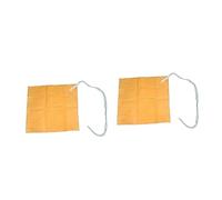 HEMOTON 2pcs Clarinet Flute Saxphone Cleaning Cloth Microfiber Material 28.5x28.5cm 78cm String Length