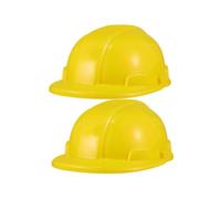 HEMOTON 2Pcs Construction Hard Hats Building Dress Up Hats for Boys Fun Party Accessories for Pretend Play Plastic Helmets