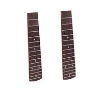 HEMOTON 2pcs Dense Rosewood Fretboard Concert Ukulele Replacement Hawaii Guitar Accessory