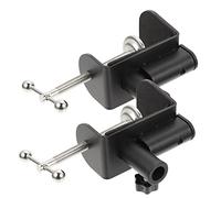 HEMOTON 2pcs Desk Lamp Microphone Stand Mount Clamp Sturdy Metal Base Sponge Pad for Scratch Desk Protection