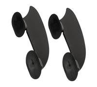 HEMOTON 2pcs Detachable Paddleboard Fin Replacement Wear-resistant Plastic Surfboard Fins for Stable Navigation Quick Installation Attachments for Kayaks and Inflatable Boards Black
