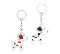 HEMOTON 2PCS Dog Hair Keepsake Keychain Transparent Pet Memorial Souvenirs Portable Bag Charm Compact Design for Daily Use and Travel Heartfelt Tribute Gift