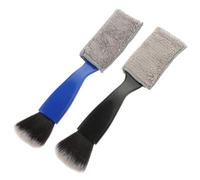 HEMOTON 2pcs Double Ended Portable Guitar Cleaning Brush Hand Held Guitar String Brush for Care and Cleaning