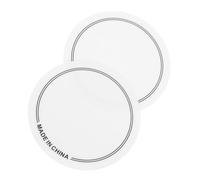 HEMOTON 2pcs Drum Pads Sound Insulation Pad Adhesive Bass Drum Patch for Single Pedal Kick Practice Mute Silencer