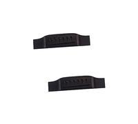 HEMOTON 2pcs Ebony Guitar Bridge Replacement Parts Solid Wood for Acoustic Bass Guitars String