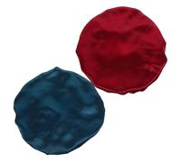 HEMOTON 2pcs Elastic Tie Bonnet Silk Headband Cap for Girls Satin Sleep Caps for Boys and Girls Soft Hair Wrap Baseball Women Style Candy Colors