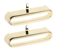 HEMOTON 2pcs Electric Guitar Brass Pickup Housing Covers Single Coil Open Top Metal Case for Players and Recording Studios