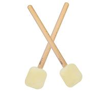 HEMOTON 2pcs Felt Drum Stick for Beginner Professional Jazz Percussion Instrument Stick White for Stage Performance and Practice