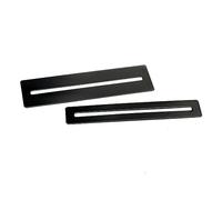 HEMOTON 2pcs Fingerboard Guards Metal Fretboard Protector Fret Removal Tool for Guitar Bass Black Suitable for Fret Works and DIY by Guitarists and Luthiers