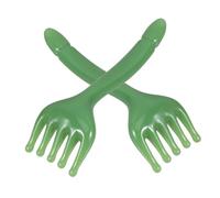 HEMOTON 2pcs Five-Claw Scalp Massager Comb Manual Massage Tool Resin Gua Sha Scraper for Head, Face and Neck Relaxation at Home and Travel - Green