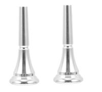 HEMOTON 2pcs French Horn Mouth Trumpet Mouthpiece Horn Shape Manual for Events