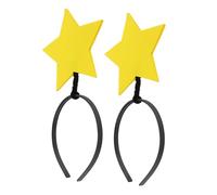 HEMOTON 2pcs Funny Five Pointed Star Headbands for Children and Adults, Sponge Material Comfortable Fit and Safe Design, for Christmas Costumes and Party Accessories