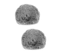 HEMOTON 2pcs Furry Windscreen Muff Wind Cover for Microphone Microphone Windproof Cover Pop Filter for Studio Recordings and Outdoor Use
