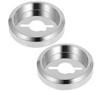 HEMOTON 2pcs Gas Stove Knob Base Durable Plastic Knob Cover for Smooth Rotation Easy Installation Compatible with Various Kitchen Cooktops Gas Ovens
