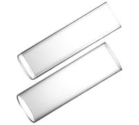 HEMOTON 2pcs Glass Cocktail Cups 600ml Square Round Shape Beverage Drinking Glasses for Home and Restaurants, Convenient and Easy to Use Party Glassware