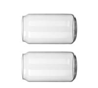 HEMOTON 2pcs Glass Coffee Cups 400ml Drinking Mugs with Smooth Surface and Easy to Clean Design Suitable for Home and Office Use