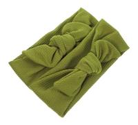HEMOTON 2pcs Green Pet Headdress Bowknot Headband for Cats and Horses, Cute Cloth Hair Accessories for Holiday Occasions, Dress and Grooming Supplies with Attractive Colour Matching