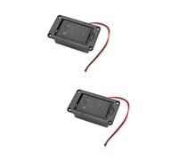 HEMOTON 2pcs Guitar Battery Case Guitar Parts Battery Holder Accessories Storage Box
