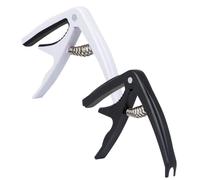 HEMOTON 2pcs Guitar Capos for Acoustic and Ukulele Lightweight Abs Clamp for Classical Guitar and Live Performance