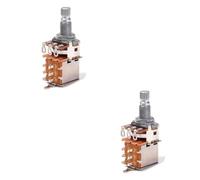 HEMOTON 2pcs Guitar Control Potentiometer Shaft Push Pull Volume Tone Pot for Electric Guitar Knurled Shaft Knobs