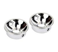 HEMOTON 2pcs Guitar Jack Socket Plate Metric Threaded 6.35mm with Mounting Screws for Guitar Jack