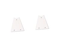 HEMOTON 2pcs Guitar Part Cover Metal Core Truss Rod Cover for Professional Use