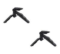 HEMOTON 2pcs Handheld Camera Tripod Mini Tripod Table Stand for Self-timer Live Streaming Lightweight Design Firm Grip for Vlogging Outdoor Use Black