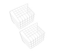 HEMOTON 2pcs Heavy Duty Metal Frame Hay Feeder for Rabbits and Guinea Pigs Wall Mounted Hay Holder with Compact Design Small Animal Feeder Natural Chewing and Easy Maintenance