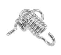 HEMOTON 2pcs Heavy Duty Stainless Steel Swing Hangers with Impact Absorption Spring for Porch Swings Patio Hammock Chairs Hanging Suspension Hardware Kit
