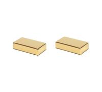 HEMOTON 2pcs Humbucker Cover for Electric Guitar Golden Sealed Design Fits Pickup Style for Guitar Humbucker