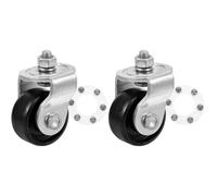 HEMOTON 2Pcs Hydraulic Jack Front Caster Wheels Replacement 2 Ton | Heavy Duty Steel Swivel Garage Utility Wheel 2.76X1.97X3.15 Inch