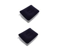 HEMOTON 2pcs Inflatable Foot Rest Cushion Rapid Inflation Portable Travel Footrest Pad with Antislip Leakproof Bottom for Airplane Car Office Camping Trips