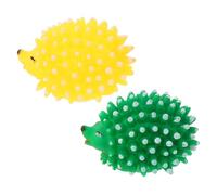HEMOTON 2pcs Interactive Hedgehog Pet Teething Toys Latex Chew Toys for Dogs Fun Playthings to Reduce Anxiety and Boredom Great for Home Decor and Dental Care