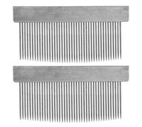 HEMOTON 2pcs Iron Violin Bow Hair Combs Metal Grooming Tools for Erhu and Cello Bow Hair Knot Prevention