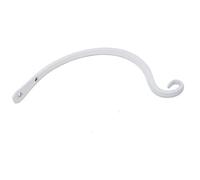 HEMOTON 2pcs Iron Wall Hanging Hooks White Super Load-Bearing Flower Basket Holders for Indoor and Outdoor Gardening, Suitable for Bird Cage and Floral Decoration