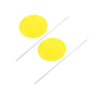 HEMOTON 2pcs Juggling Plates with Sticks Circus Performance Props Plastic Spinner Discs for Balance Control and Skill Training Suitable for Boys Adults Carnival Party Game