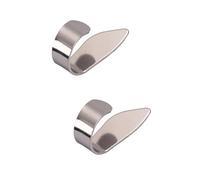 HEMOTON 2pcs La03b Stainless Steel Thumb Picks Ideal for Guitar Ukulele Comfortable and Durable