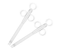 HEMOTON 2pcs Large Bird Feeding Syringe for Young Birds Parakeet Feeder Tube Pet Pigeon Feeding Holder Transparent Plastic for Travel and Scientific Use