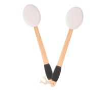 HEMOTON 2pcs Long Handle Shower Brush with Soft Sponge Head Non-Slip Grip Body Scrub Brush for Men and Women Gentle Exfoliating Bath Sponge for Improved Skin Health