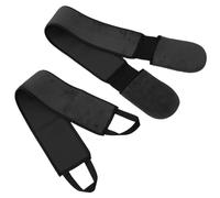 HEMOTON 2pcs Lotion Applicator Band Self Tanner Back Applicator Flocking Black for Neck and Shoulders, Reaches Hard-to-access Spots, Prevents Stained Hands, 2-in-