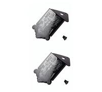 HEMOTON 2pcs Mandolin Strings Extra Light Black Cover Screws Set 8-string Tailpiece for Guitar Maker