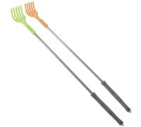 HEMOTON 2pcs Metal Back Scratcher with Finger-Like Scratching Function, Sturdy Body Scratcher for Hard to Reach Spots, Birthday Gift for When Parents are in Need Random Color