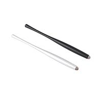 HEMOTON 2pcs Metal Capacitive Stylus Replacable Fiber Cloth Tip Touch Pen for Smartphone Tablet Mixed Colors