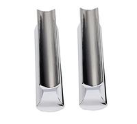HEMOTON 2pcs Metal Guitar Slides Stainless Steel Finger Slide for Electric and Acoustic Guitars Chrome Plated Design for Enhanced Sustain and Tone