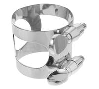 HEMOTON 2pcs Metal Sax Ligature Saxophone Clamp Replacement Part for Alto Saxophone Wind Instrument Metal Clips for Reed Clip