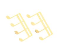 HEMOTON 2pcs Metal Sheet Music Folder Music Book Clips for Guitar Violin Keyboard Outdoor Playing