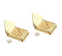 HEMOTON 2pcs Metal Triangle Mandolin Tailpiece Screws for Guitar Mandolin Enhance Tone and Volume