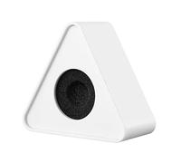 HEMOTON 2pcs Microphone Logo Flag Flag Station Square Black and Triangle White for Interview and Broadcast Use Portable Cube Mic Stand Accessories