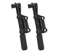 HEMOTON 2pcs Mini Bike Pump Portable High Pressure Air Inflator with Sturdy Mount Compact Lightweight Bicycle Tire Inflator for Road Mountain and Cycling Compatibility